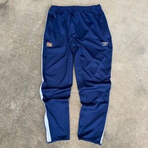 Vintage Umbro Mens Navy Blue Spain Soccer Training Track Pants Large RN 59786